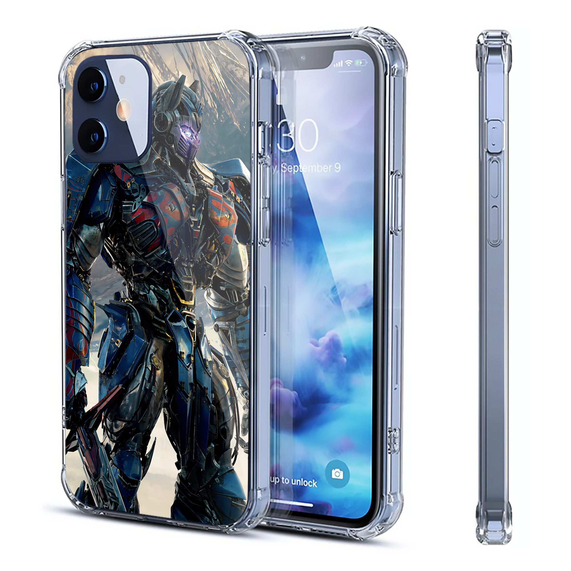 （画像用） Transformers トランスフォーマー 【iPhone 12シリーズ対応】透明スマホケース（クリアソフトケース）